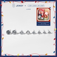 JENSY Women's S925 Silver Earrings High Quality Stone Bud "Lume" BTTL7 . Cute Women's Silver Earring