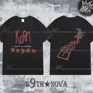 24h Shipping N9THNOVA Washed Korn Family Values Tour Vintage Rock Street Style T-shirt 2