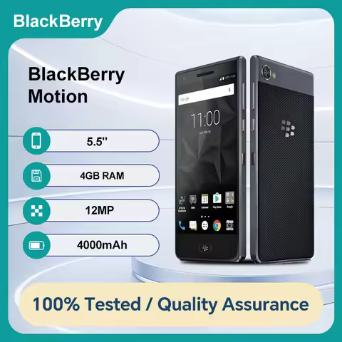 Unlocked Original BlackBerry Motion 4G single card Fingerprint 32GB 4GB RAM 5.5 inches 12MP Android 