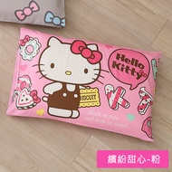 鴻宇 HongYew - Hello Kitty兒童標準型乳膠枕-繽紛甜心-粉 (35x50x9 cm)