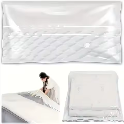 Extra-large vacuum compression bag - 39.37 x 86.61/70.87/59.06 inches for space saving in homes, dor