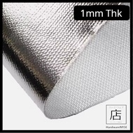 Aluminum Foil Fiberglass Cloth Woven Fibreglass Cloth With 1 Side Aluminium Foil 1mm x 1m x 30m Roll