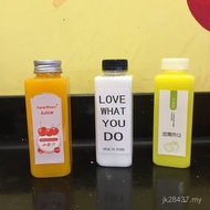 Juice Bottle Transparent Plastic Disposable PET500ml Beverage Bottle Milk Tea Bottle 400 Square Whol