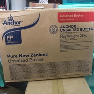 Anchor Unsalted Butter 25Kg - Unsalted Mentega Tawar Gosend Grab Only