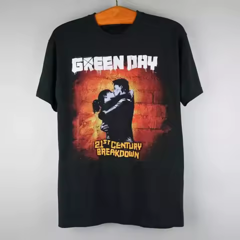 Green Day 21 St Century Breakdown Rock Band Music Unisex TShirt Summer cotton high-quality streetwea