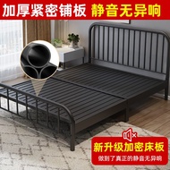 Foldable Bed Single Metal Bed Frame Single Iron Bed Doub Delivery To SG le Bed Simple Modern Single Bed Environmental Protection and Safety 单人床