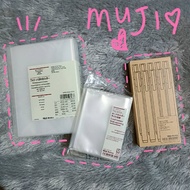 READY INA !! Muji official kolbuk/ collect book photo album photocard, postcard, gel pen, pen conten