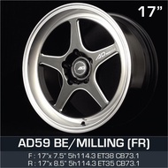 AD 17 inch 7.5JJ / 8.5JJ 5X114.3 ET35/38 ORI CAR SPORT RIMS WHEELS AD59