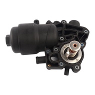 059115389P Engine Oil Filter Housing W/Coolant Thermostat Replacement for - A6 A7 A8 Q5 3.0L 2013-20