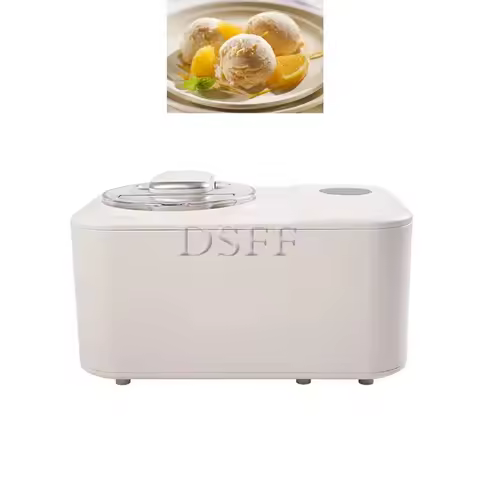 Portable Fully Automatic Ice Cream Machine With 1.2L Built-In Compressor, Household Ice Cream Machin