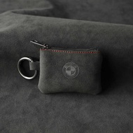 Suitable for BMW 3 Series 5 Series 7 Series Alcantara Suede Car Key Bag Key Bag with Zipper Storage 