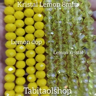 Czech Crystal 8mm Lemon