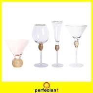 [Perfeclan1] Cocktail Glass Gold Rim Clear Coupe Glass Dessert Cups Champagne Glasses Cups for Birth