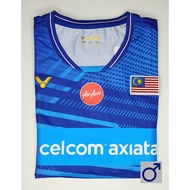 VICTOR T00001F LEE ZII JIA AARON CHIA 2020 SEASON Men's Blue Shirt Size L