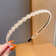 French Retro Pearl Headband Super Fairy Sweet Hair Band Ladies Thin Headband Fashion Accessories