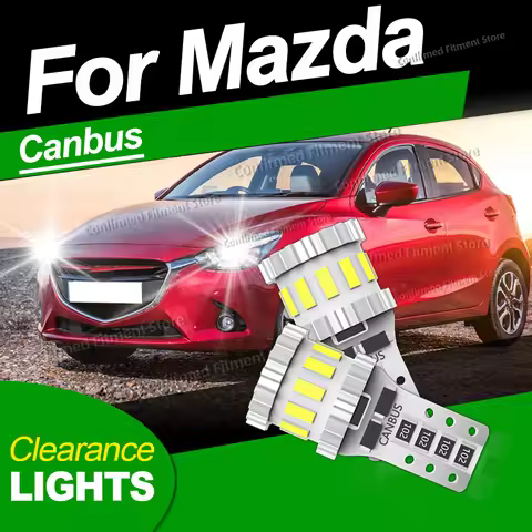 2PCS Car LED Clearance Light T10 Canbus LED Bulbs For Mazda 2 DY DE DH 3 BK BL BM BN 5 6 GG GH GJ CX