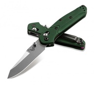 มีดพับ Benchmade Mini Osborne Folding Knife S30V Satin Plain Blade, Green Aluminum Handles (...