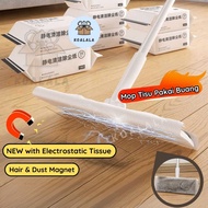 Electrostatic Flat Mop Tisu Pengelap Lantai Mop Tisu Pakai Buang Dust Removal Paper Disposable Wet T