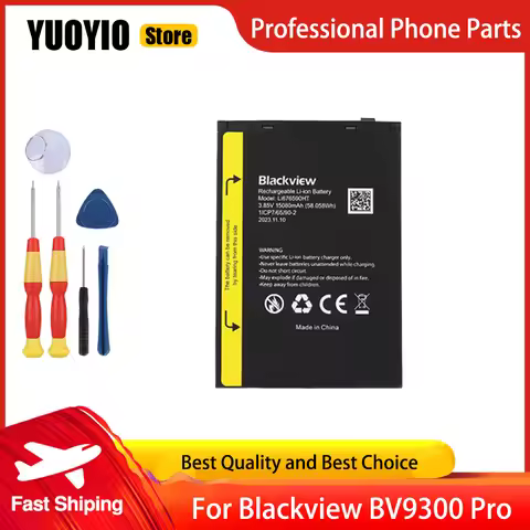YUOYIO 100% New Original For Blackview BV9300 Pro Smartphone 15080mAh Battery High Capacity