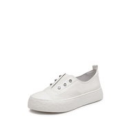 Staccato Women White Sneakers รองเท้าผ้าใบผู้หญิง พื้นหนา สีขาว F1386
