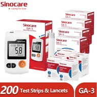 Sinocare GA-3 Blood Glucose Meter Machine 200 Strips 200 Lancets