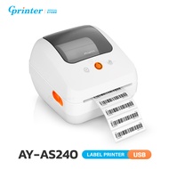 Gprinter เครื่องพิมพ์ฉลากความร้อน AS240 เครื่องพิมพ์ใบปะหน้า บาร์โค้ด ปริ้นเตอร์ Thermal Printer