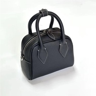 Kimsapparel Boston Bowling Bag เสื้อท่อนบน หนังวัวชั้น หนัง ลำลอง กระเป๋าถือ กระเป๋าสะพายไหล่ ซิป ปิ