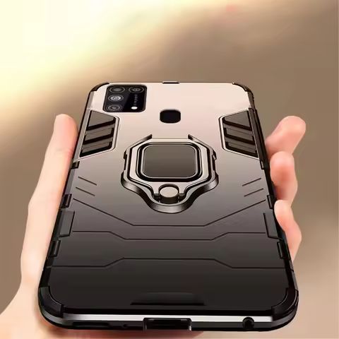 For Samsung M31 Shockproof Armor Case for Samsung Galaxy A21S Ring Stand Cover for Galaxy M31 M21 M1