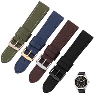 18 19 20 21 22 23 24mm For SKX007 SKX009 wristband Nylon Canvas Durable Sport Padded Watch Strap comfortable Leather Lining Band