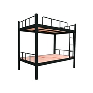 [特價]LOGIS 好組裝 舒適好眠4尺上下舖 鐵床 床架 雙層床 雙人床架 BED2黑