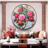 Tranh thêu chữ thập Bình Hoa DX1137(60x47cm) NHIỀU MẪU