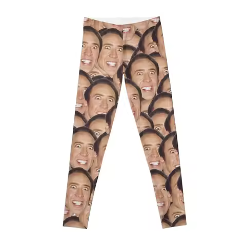 Nicolas Cage Meme Leggings leggings?women yoga pants?