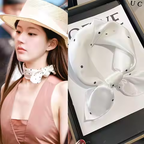 100% Pure Silk Scarf Women Headband Pashmina Kerchief Foulard Female Bandana Scarves Hijab Shawl Squ