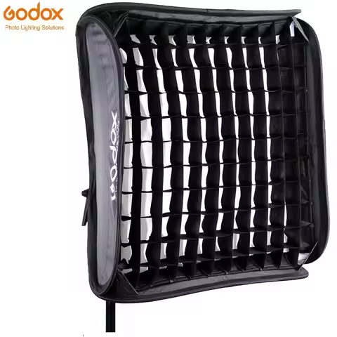 Godox 80x80cm S-Type Bowens Comet Elinchrom Mount Flash Bracket Portable Collapsible Softbox With Gr