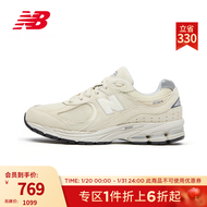 NEW BALANCE 官方男鞋女鞋2002R系列复古潮流透气休闲运动鞋 浅米黄 ML2002RE 42(脚长26.5cm)