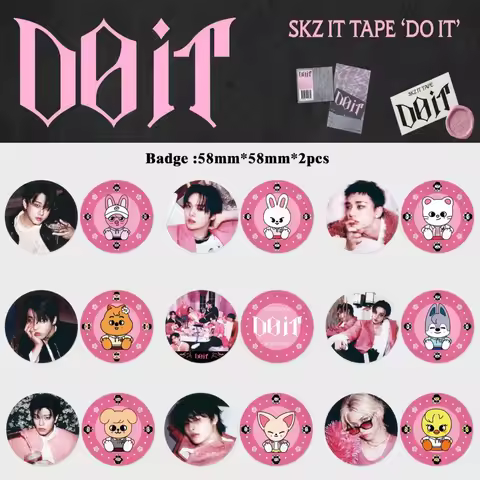 Stray Kids skzoo KPOP Badge Mini Album DO IT Accessories Pendant Christmas Ma Tie Kou Bar Pouch