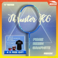 VICTOR Thruster K6 4U Head Heavy Flexible Badminton Racket Original VICTOR | REKEK