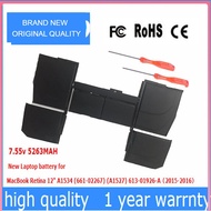 Laptop Battery for Apple macbook pro retina 12" A1534 A1527 A1705 2015 2016year