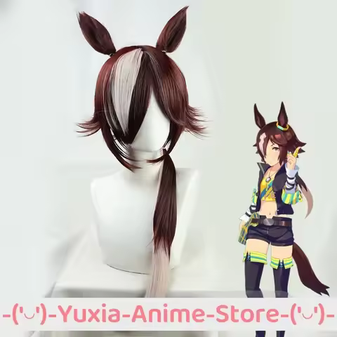 Uma Musume Pretty Derby Vodka Cosplay Wig Anime Game Roleplay Party Costume Prop Synthetic Hair Heat