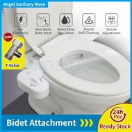 Non-Electric Bidet Adjustable Water Pressure Bidet Attachment Single Nozzle Cold Water Toilet Seat A