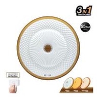 ไฟเพดาน LED HI-TEK HFIL255DCW 19.3 นิ้ว 55 วัตต์ DAYLIGHT/CO0L WHITE/WARM WHITE สีขาว/ทอง (1243148)