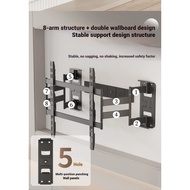 Telescopic TV bracket folding rotating Embed bracket universal 55-120 inch large screen ultra-thin l