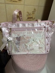 Wego 粉色緞帶絲帶痛包 圖上一整個出