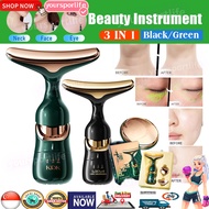 🌈Local shop🚚3in1 electric massage introducer Massager essence face cream introducer neck face eye ma