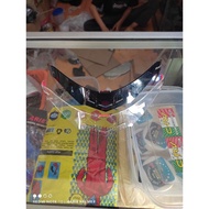 KYT DJ MAXI Acrylic GPR HELMET SPOILER BLACK CLEAR