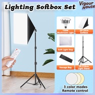 Lighting Softbox Set Studio Lighting Softbox Kit Light Lamp Bulb Umbrella Tripod Shooting Soft Box