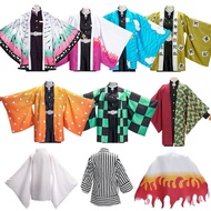 Demon Slayer Kimetsu No Yaiba Agatsuma Tanjirou Tomioka Giyuu Himejima Kyomei Haori Yukata Cosplay J