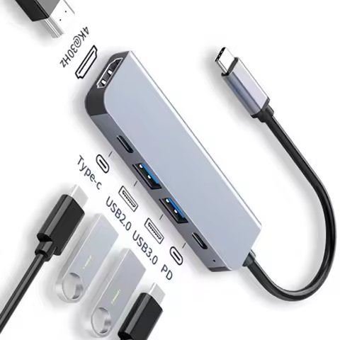USB C Hub to 4K HDMI-Compatible USB 3.0 2.0 Type C PD Charging Dock for MacBook iPad Samsung S10 Dex