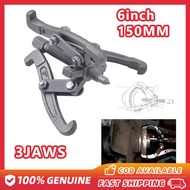 3 Jaws 6" Heavy Duty Gear Bearing Puller Jaws for Motor Washing Machine Tool for Mechanics and Techn
