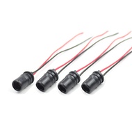 10Pcs T5 T10 T15 Bulb Holder Socket with Adaptor wire harness 4090 W5W W13W W15W Rubber PVC Plastic